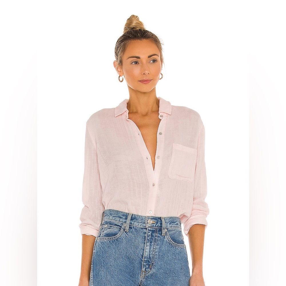 Rails Ellis Button Down in Petal Pink